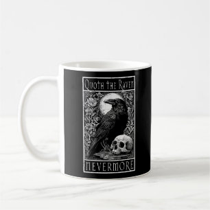 Quoth Raven - Icke desto mer - Edgar Allan Poe art Kaffemugg