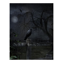 "Quoth the Raven, 'Anymore'" Gothic Poster