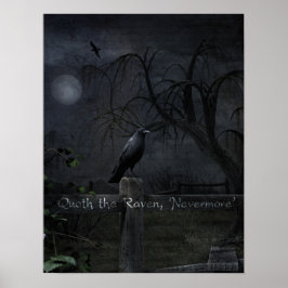 "Quoth the Raven, 'Anymore'" Gothic Poster