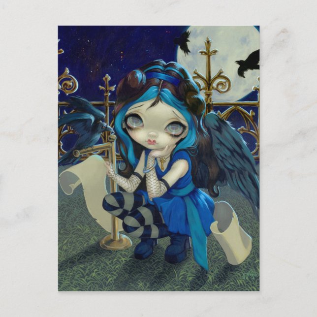 "Quoth the Raven Anymore" vykort (Framsida)