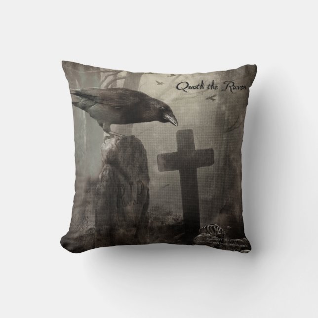 Quoth the Raven Kudde (Framsida)