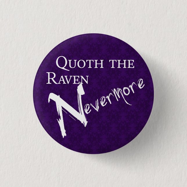 Quoth the raven Nevermore Knapp (Framsida)