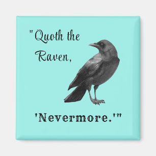 "Quoth the Raven ..." Personlig Aqua Magnet