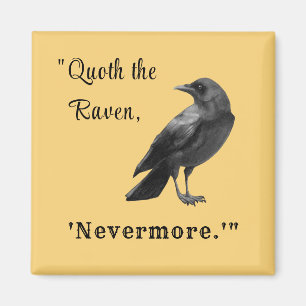 "Quoth the Raven ..." Personlig - höstnät Magnet