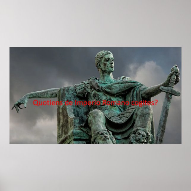 Quotiens de Imperio Romano cogites? #EDU Poster (Framsidan)