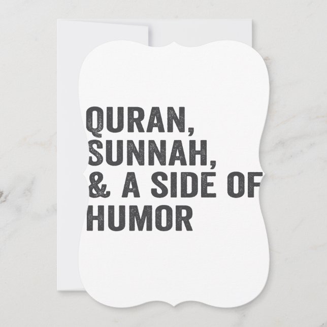 Quran Sunnah och en sida av Humor Funny Ramadan Gi (Framsida)