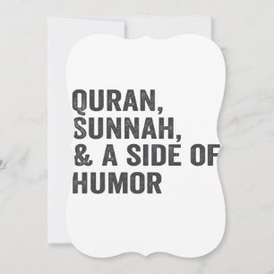 Quran Sunnah och en sida av Humor Funny Ramadan Gi
