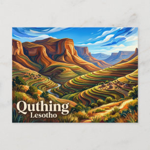 Quthing Lesotho Vykort