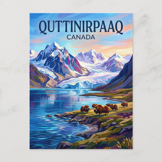 Quttinirpaaq nationalpark Kanada Vykort (Framsida)
