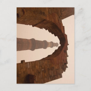 Qutub Minar i Delhi Vykort