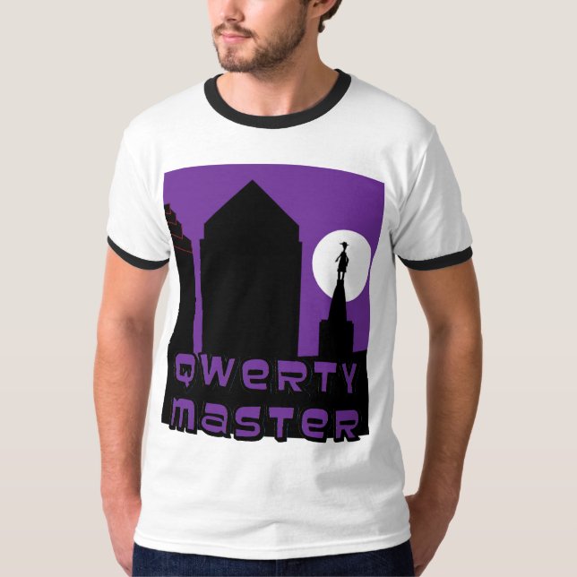 QWERTY ledar- Philadelphia Tee Shirt (Framsida)