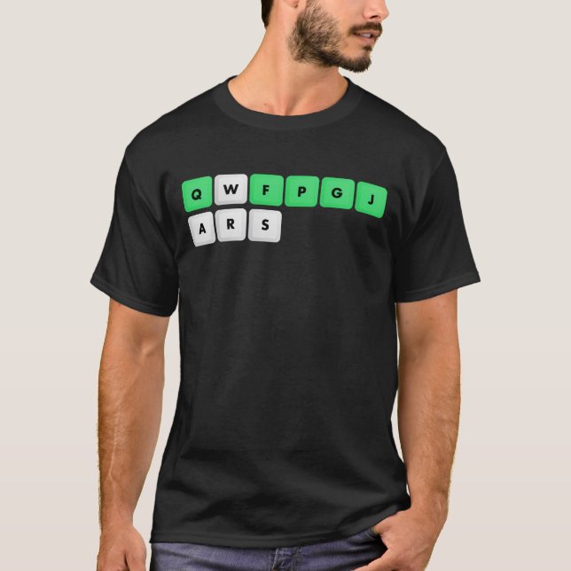 QWFPGJ | KRIGER tangentbord för | Geek | Colemak | Tee Shirt (Framsida)