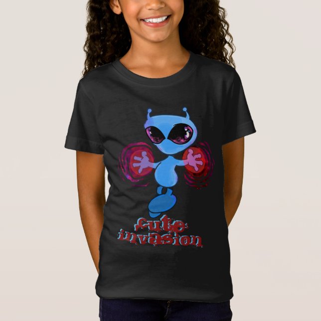 Qwiby: Cute Invasion T Shirt (Framsida)