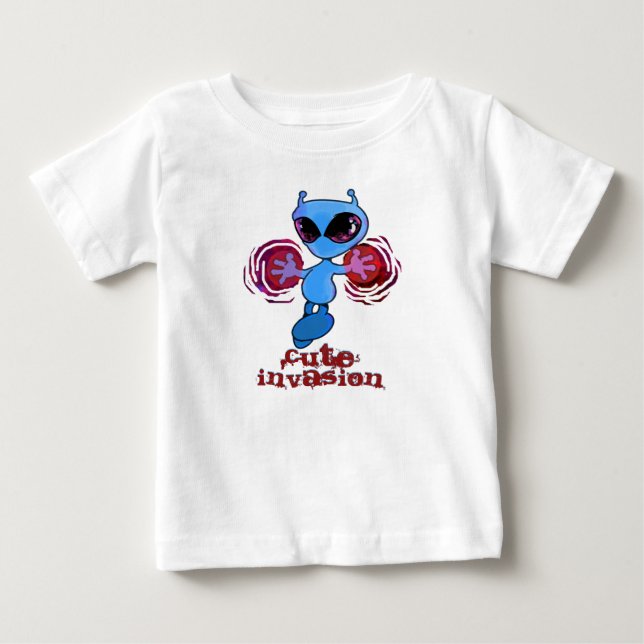 Qwiby: Cute Invasion T Shirt (Framsida)