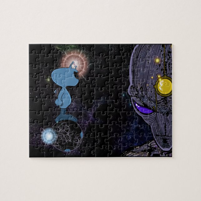 Qwiby Jigszle Puzzle Pussel (Horisontell)