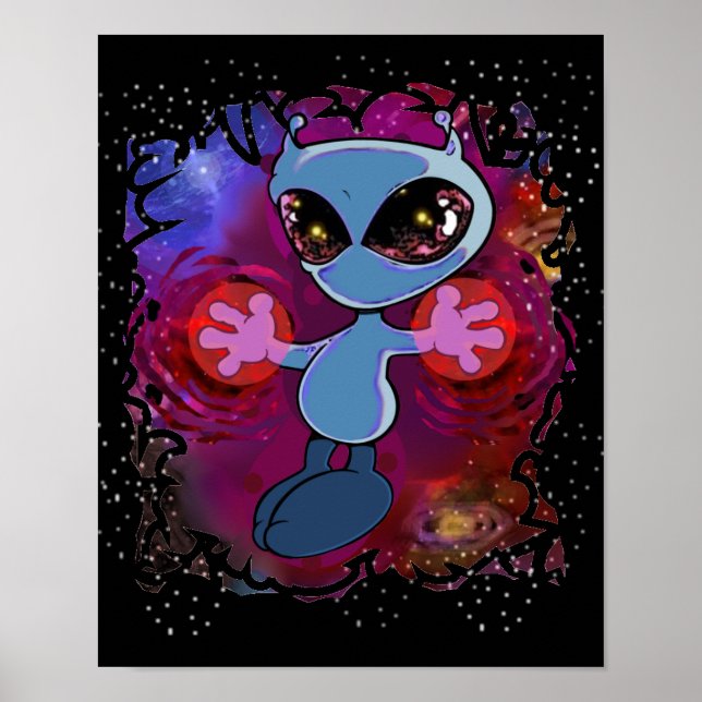 Qwiby | Kosmisk uppsving Poster (Framsidan)