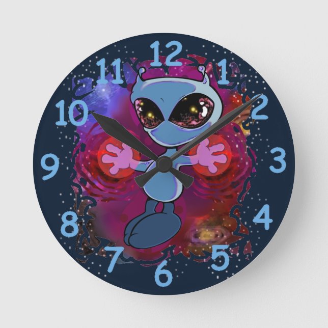 Qwiby Round Clock Rund Klocka (Framsida)