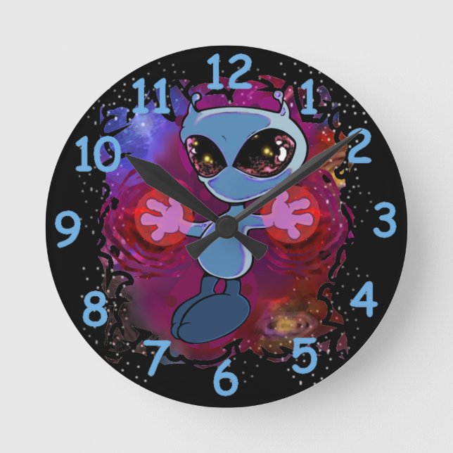 Qwiby Round Clock Rund Klocka (Framsida)