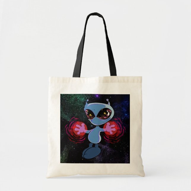 Qwiby Tote Bag Tygkasse (Framsidan)