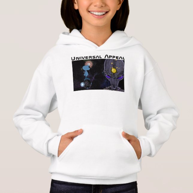 Qwiby | Universal Appeal Hoodie T Shirt (Framsida)