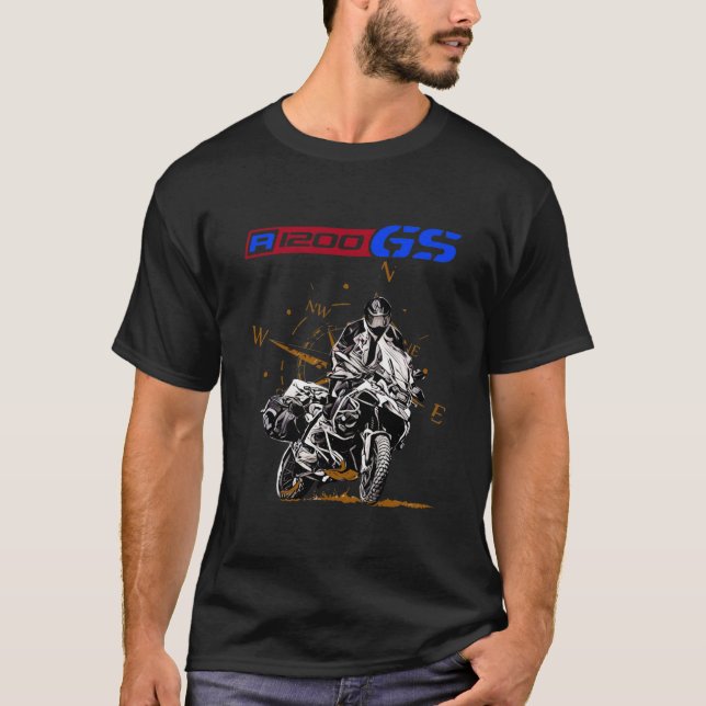 R1200 GS Äventyr Premium Big trail T Shirt (Framsida)