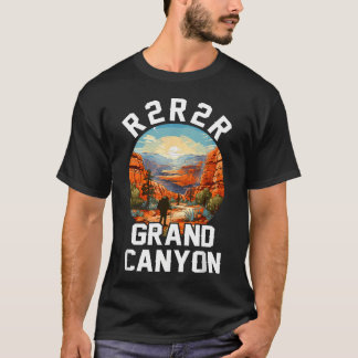 R2R2R Grand Canyon National Park Löpning Vandring T Shirt