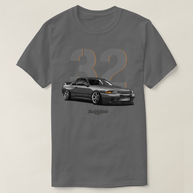 R32 GTR gråTShirt T Shirt (Design framsida)