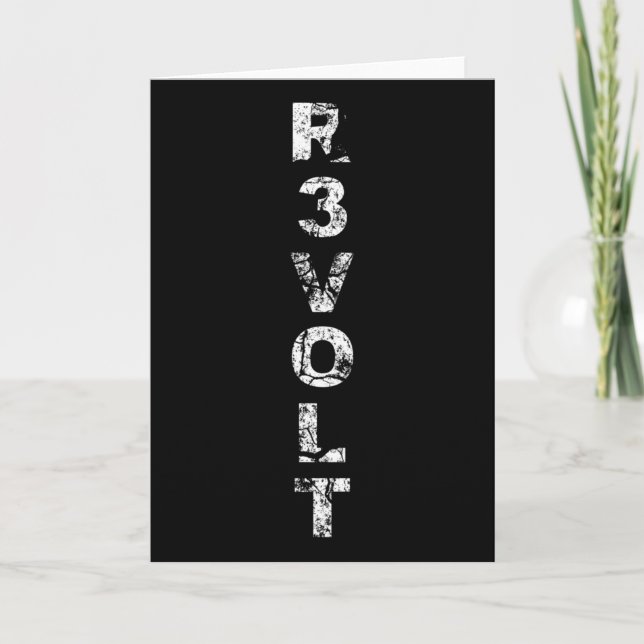 R3volt - Motstå - Rantiwork  Kort (Framsida)