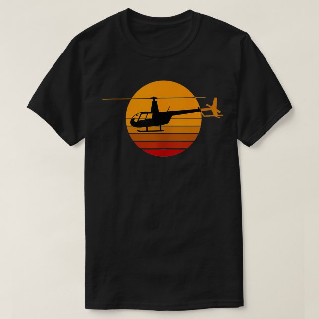R44 Helicopter Pilot Aviation  R44 Helicopter  T Shirt (Design framsida)