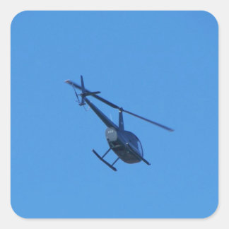 R44 Helikopter Fyrkantigt Klistermärke