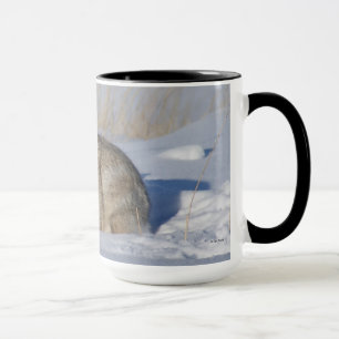 R5 Bomullssvanskanin i snö Mugg