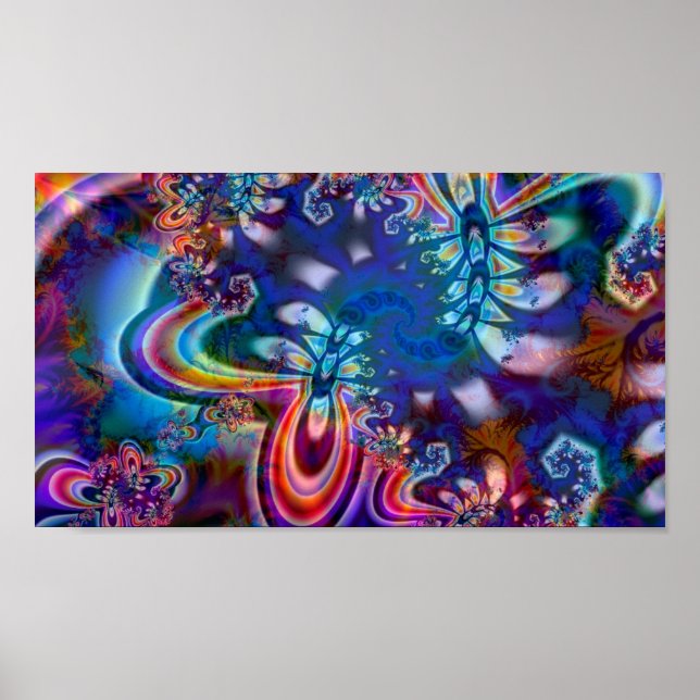 R5K4 Fractal Art-Poster Poster (Framsidan)