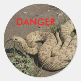 R6 Prairie Rattlesnake Runt Klistermärke