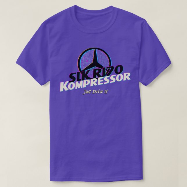 R 170-kompressor SLK Mercedes Benz med stjärna T Shirt (Design framsida)