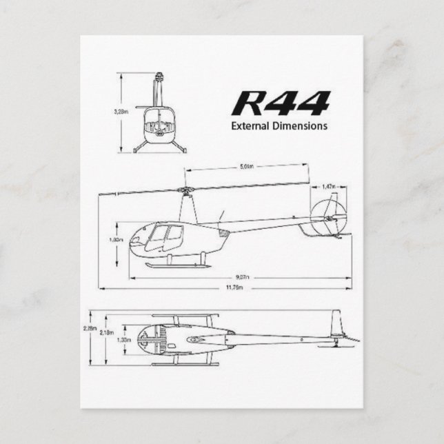 R-44 Robinson Vykort (Framsida)