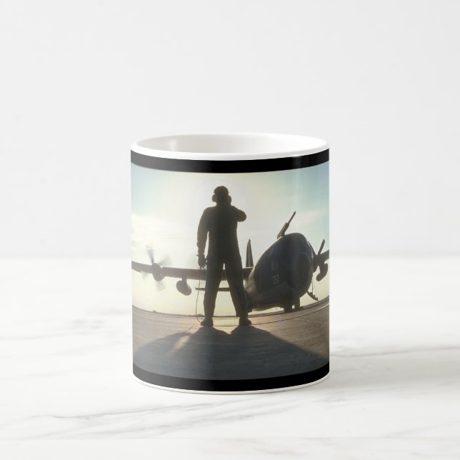 R.A.F. Flygplan för C-130 Hercules Kaffemugg (Center)