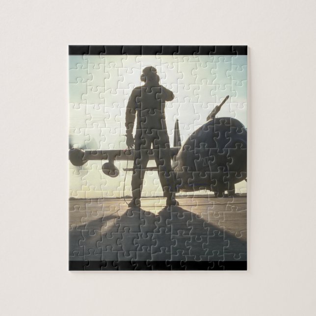 R.A.F. Flygplan för C-130 Hercules Pussel (Vertikal)