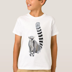 R är för LemurRing-stjärtad Lemur Illust från Ring T Shirt
