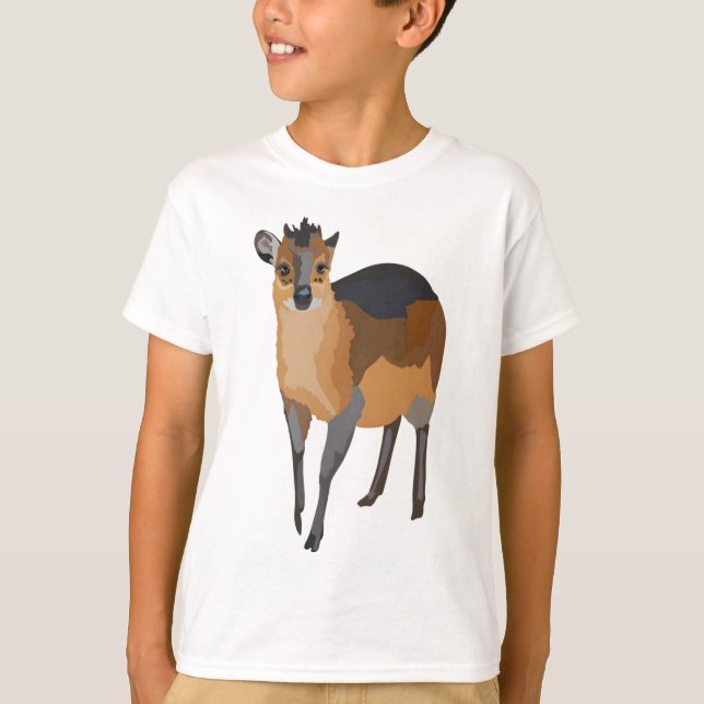 R är för Red Flanked Duiker T Shirt (Framsida)