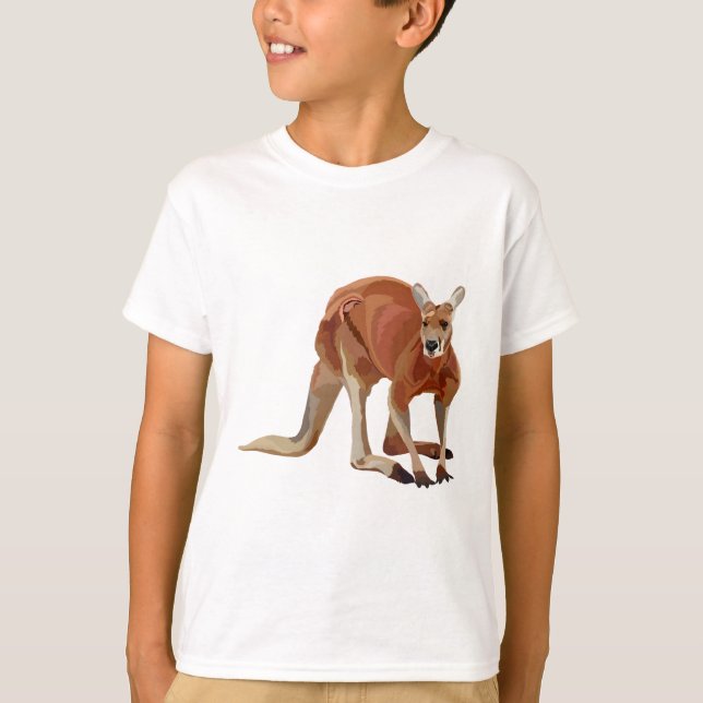 R är för Red Kangaroo T Shirt (Framsida)