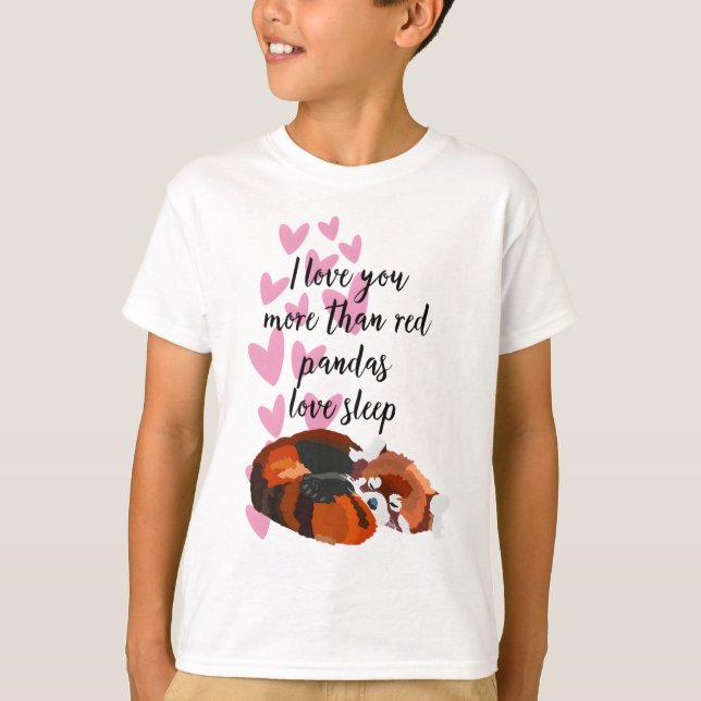 R är för Red Panda T Shirt (Framsida)