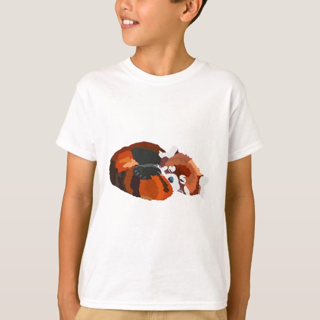 R är för Red Panda T Shirt (Framsida)