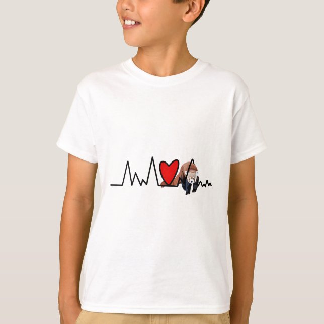 R är för Red Panda T Shirt (Framsida)