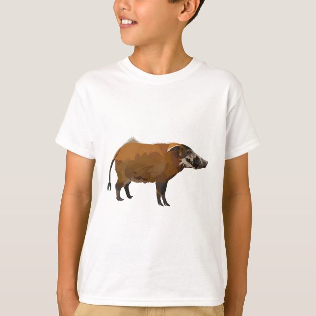 R är för Red River Hog T Shirt (Framsida)
