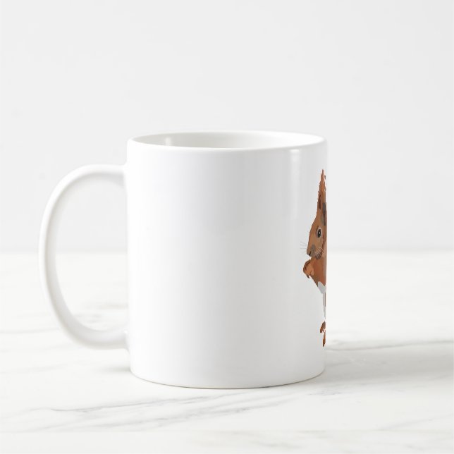 R är för Red Squirrel Kaffemugg (Vänster)