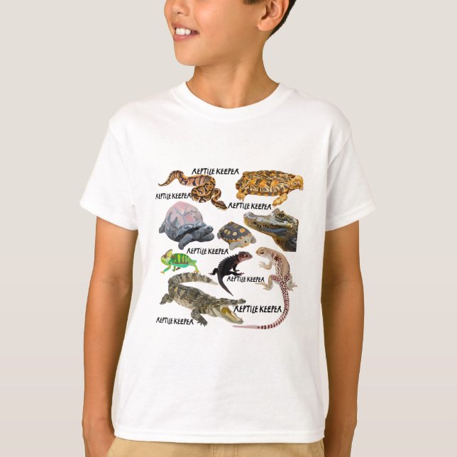 R är för Reptile Keeper T Shirt (Framsida)