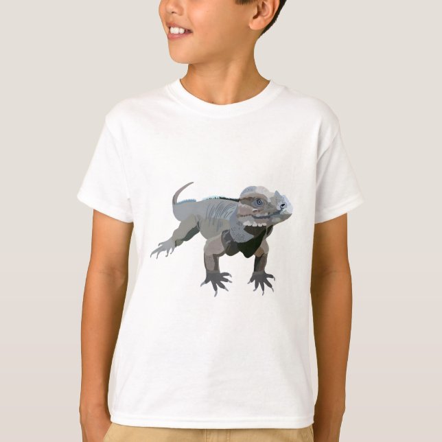 R är för Rhino Iguana T Shirt (Framsida)