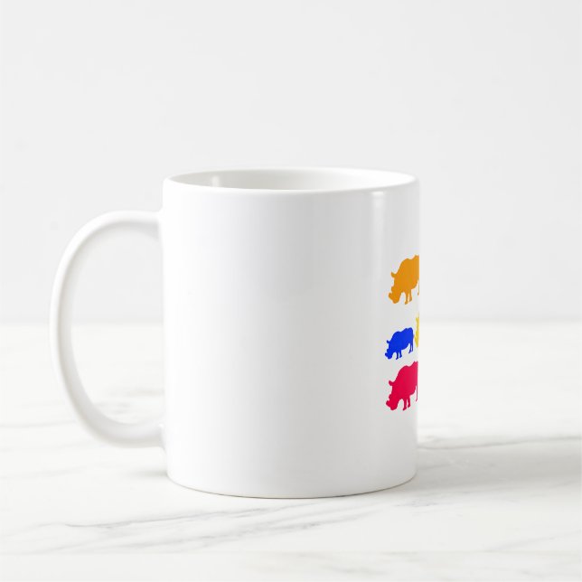 R är för Rhino Kaffemugg (Vänster)
