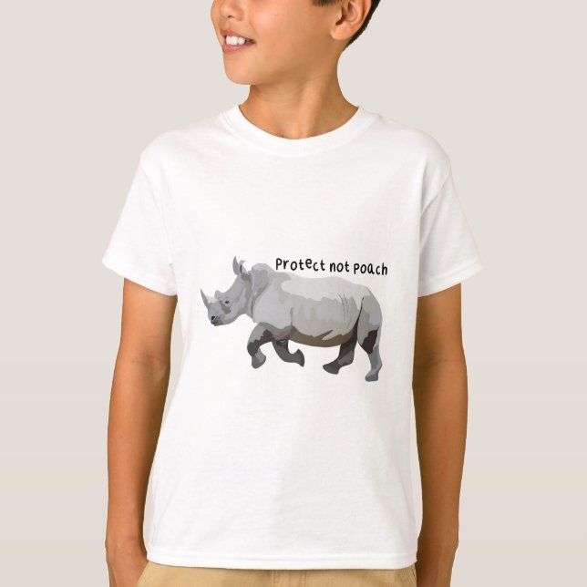 R är för Rhino T Shirt (Framsida)