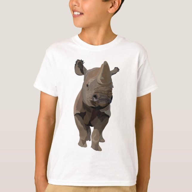 R är för Rhino T Shirt (Framsida)